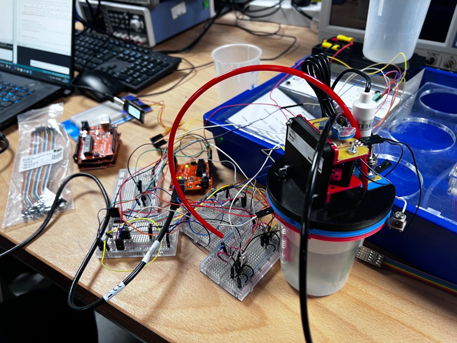 This is what our bioreactor wiring looks like